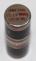 Fleet-Wing Gasoline and Aero Oil Advertising Lighter: 1.5''x0.5''