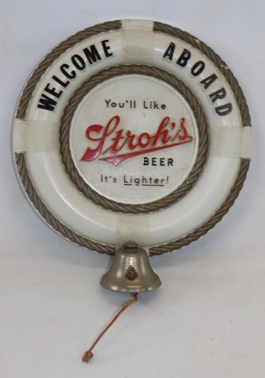 Stroh's Welcome Abord You'll Like Stroh's Beer Its Lighter (1 of 2)