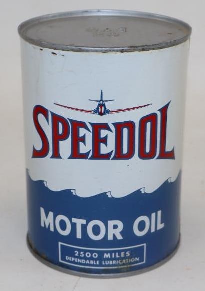 Speedol Aviation Metal 1 Quart Oil Can (1 of 4)