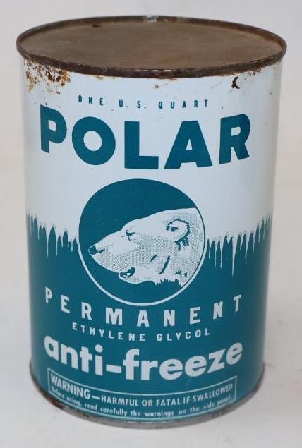 Polar Permanent Polar-Freeze Metal 1 Quart Oil Can (1 of 4)