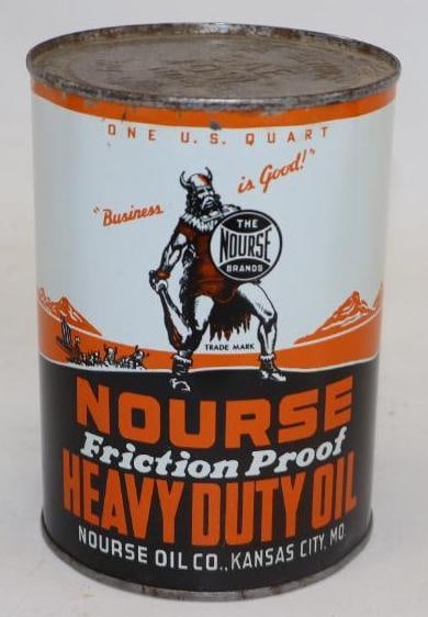 Norse Friction Proof Heavy Duty Metal 1 Quart Oil Can (1 of 4)