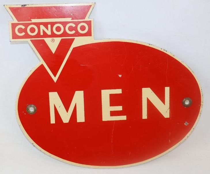 Conoco Mens Restroom Single Sided Advertising Sign (1 of 2)