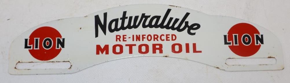 Lion Naturalube Motor Oil License Plate Topper (1 of 2)