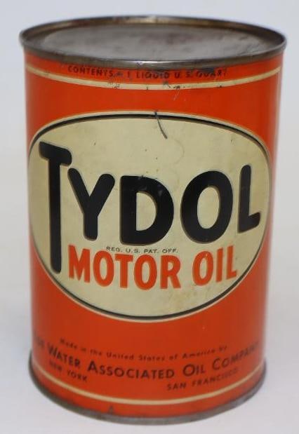 Tidewater Tydol Metal 1 Quart Oil Can (1 of 4)
