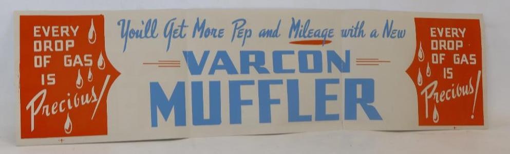 Varcon Muffler Paper Advertising Poster (1 of 2)