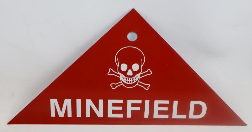 Minefield Warning Sign (1 of 2)