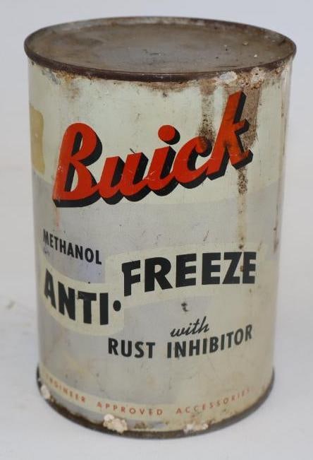 Buick Methanol Anti-Freeze Metal 1 Quart Oil Can (1 of 4)