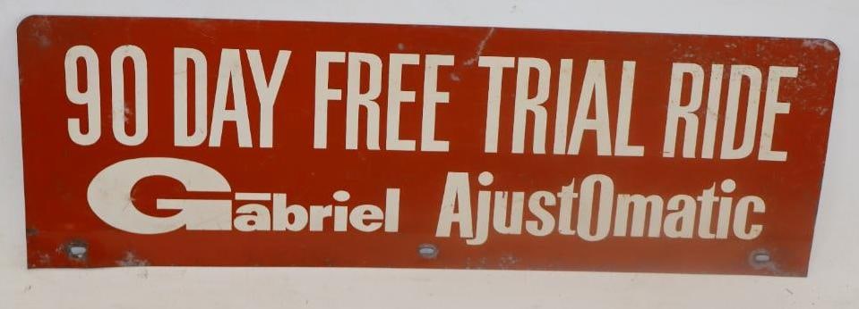 Gabriel AdjustOmatic Shock Absorbers Double Sided Display Rack Topper Sign (1 of 2)