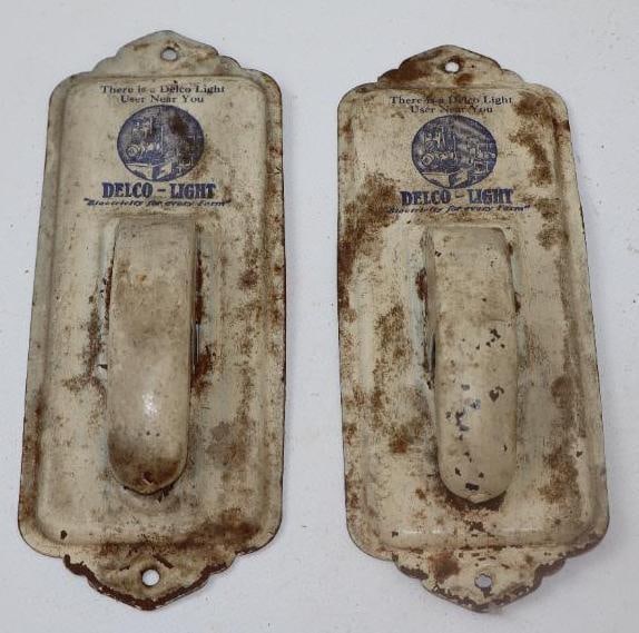 Group of 2 Delco-Light Advertising Display Signs (1 of 2)