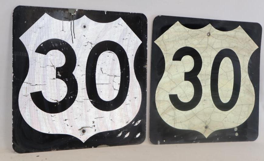 Group of 2 US Route 30 Street Signs (1 of 4)