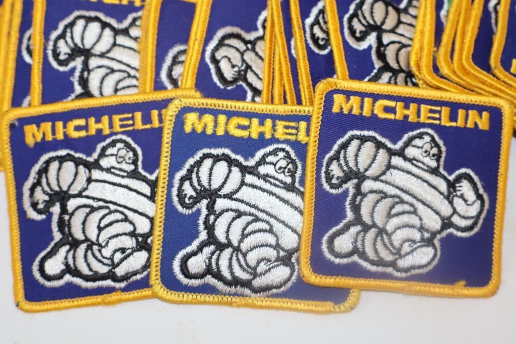 Group of 70 Michelin Advertising Patches: 3" x 3" each