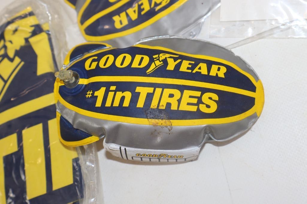 Group of 25 Goodyear Number 1 in Tires Blow Up Blimps: largest 7" x 6"