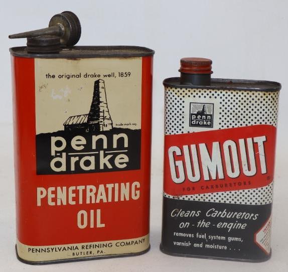 Group of 2 Penn Drake Penetrating Oil And Gumout: 32 oz largest