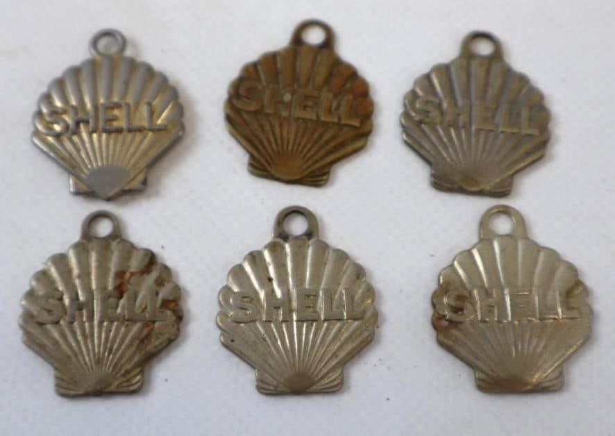 Group of 6 Embossed Shell Identification Tags (1 of 4)