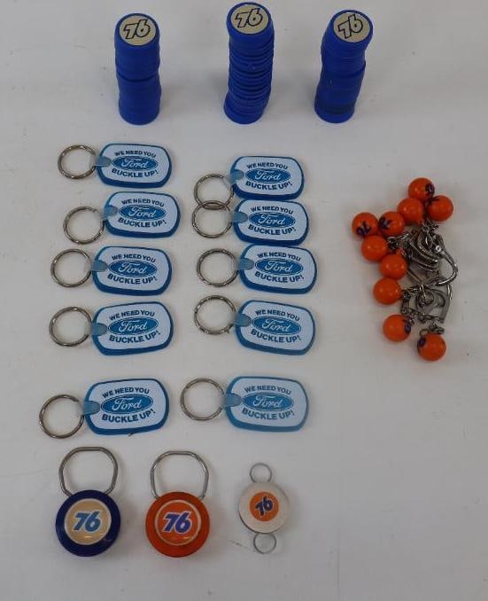 Group of 83 Ford And Union 76 Key Chains And Magnets (1 of 7)