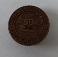 Port Arthur Texaco 50th Anniversary Advertising Hat Badge Pin (1 of 3)