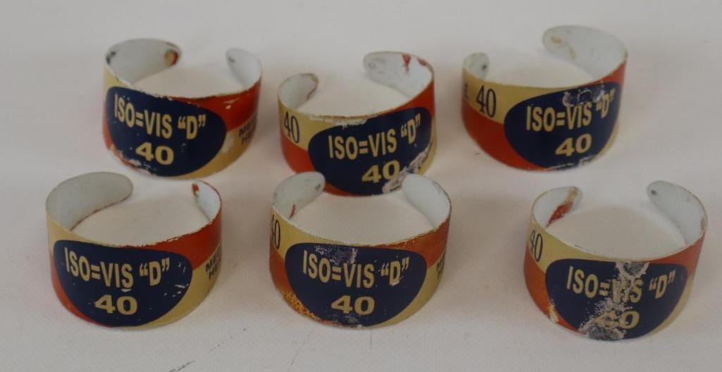 Group of 6 Iso-Vis Oil Bottle Necker Rings (1 of 5)