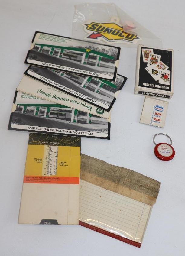Group of 10 Sunoco, Quaker State, BP, And Sohio Gas Station Advertising Items (1 of 2)