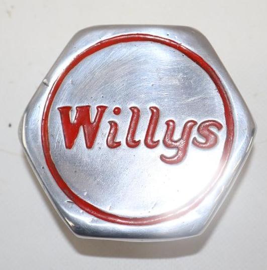 Willys Threaded Automobile Hubcap (1 of 2)
