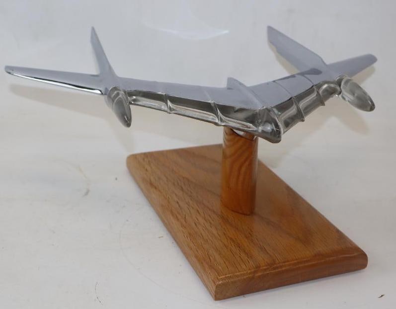 1956 Pontiac Hood Ornament Mounted On Custom Oak Base (1 of 4)