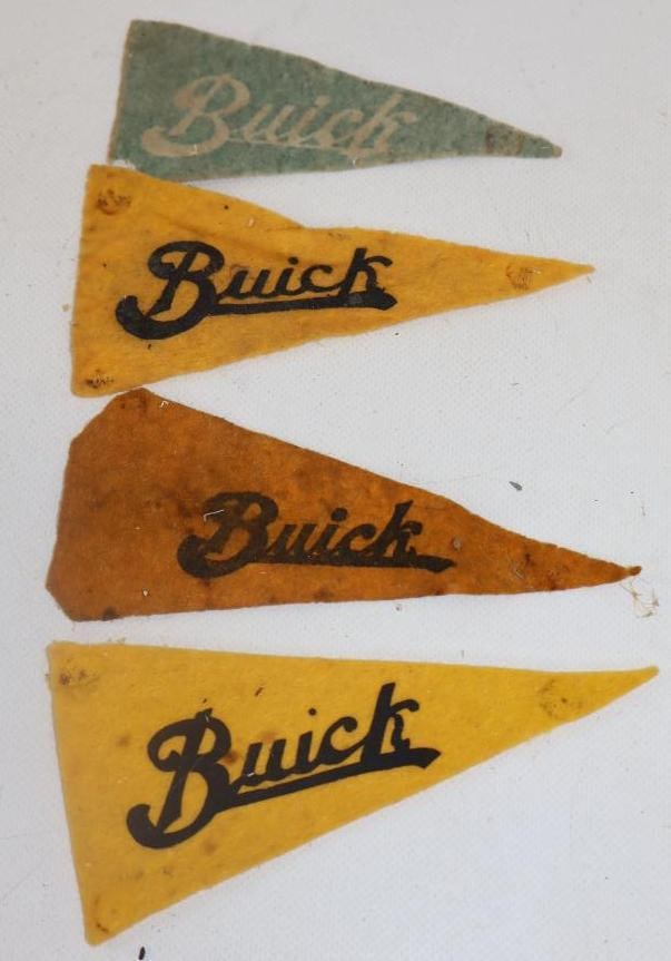 Group of 4 Buick Motor Car Co. Felt Pennant (1 of 2)