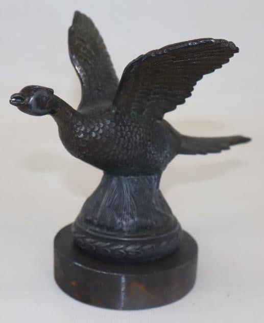 Flying Pheasant Radiator Mascot Hood Ornament (1 of 3)