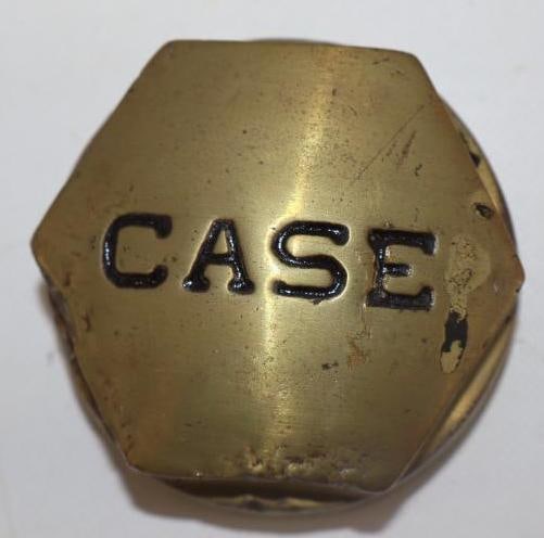 Case Threaded Brass Automobile Hubcap (1 of 2)