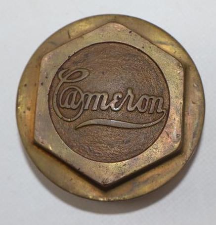 Cameron Threaded Brass Automobile Hubcap (1 of 2)