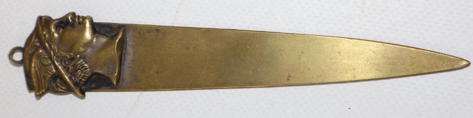 Mercury Motor Car Co. Brass Letter Opener: 5.75" x 1"