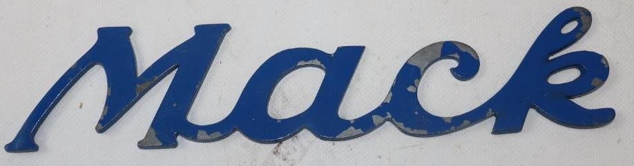 Script Mack Truck Name Plate Emblem Badge (1 of 2)