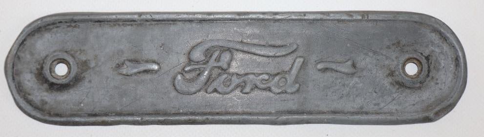 Embossed Ford Name Plate Emblem Badge: 8" x 2"