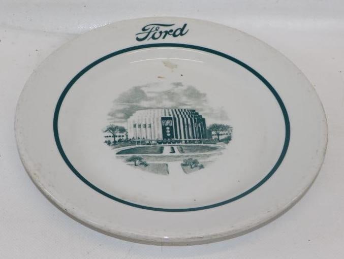 Ford Rotunda Shedango China Dinner Plate: 9" diameter