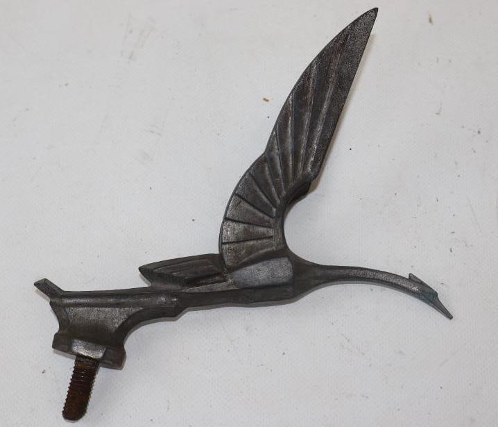 Stylized Flying Stork Radiator Mascot Hood Ornament (1 of 3)
