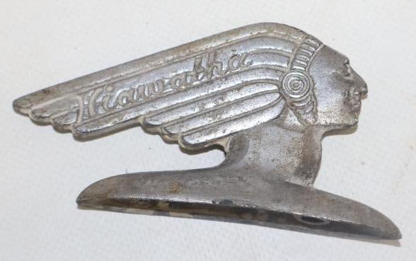 Gamble Hiawatha Bicycle Fender Indian Radiator Mascot Hood Ornament (1 of 3)