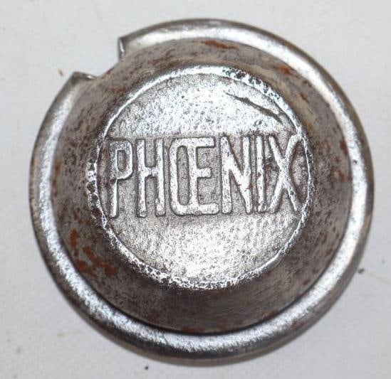 Embossed Phoenix Automobile Threaded Hubcap (1 of 2)