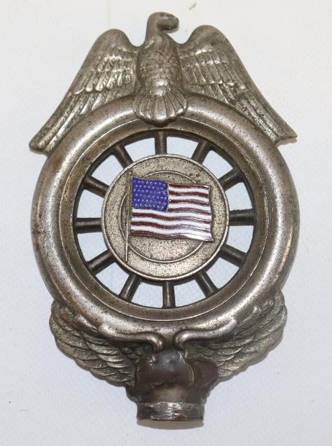 Automobile Club of America Cloisonne Hood Ornament Radiator Cap (1 of 2)