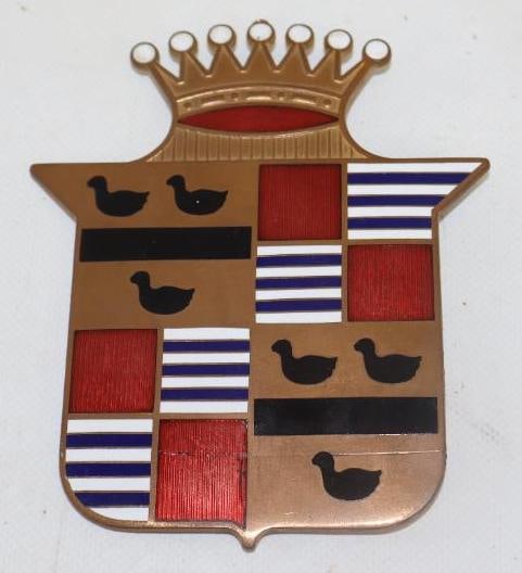 Cloisonne Cadillac Emblem From Room Door At The Cadillac Hotel In Michigan (1 of 2)