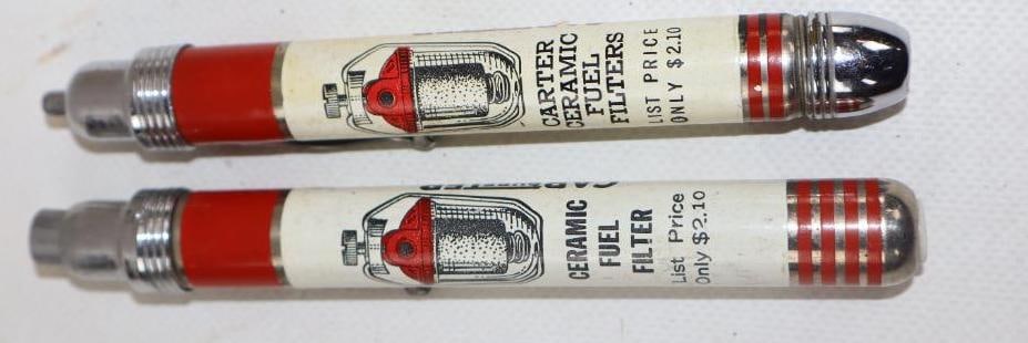 Group of 2 Carburetor Advertising Pocket Flash Lights (1 of 2)