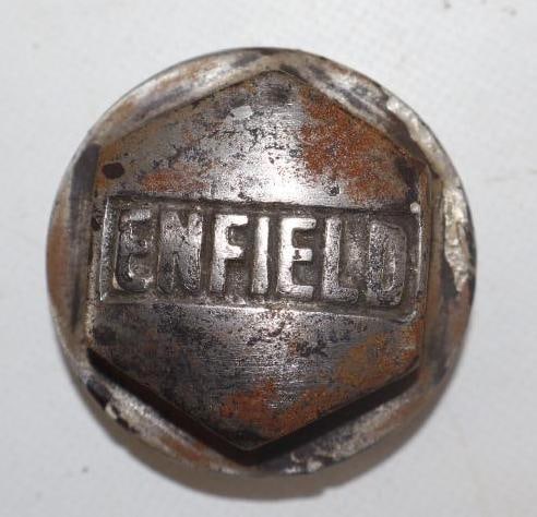 Enfield Motorcycle/Sidecar Threaded Hubcap (1 of 2)