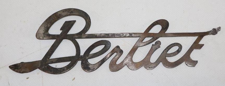 Brass Berliet Radiator Emblem Script (1 of 2)