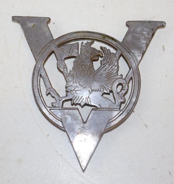 Vauxhall Radiator Emblem Badge: 4.50" x 4.75"