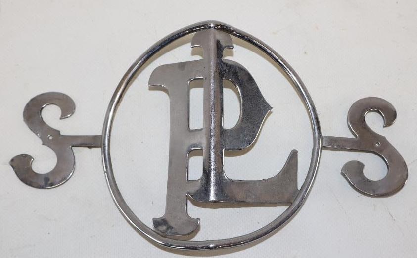 1930's Panhard Et Levassor Special Saloon SS Radiator Emblem Script (1 of 2)