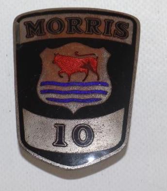 1930's Morris 10 Cloisonne Radiator Emblem Badge (1 of 2)