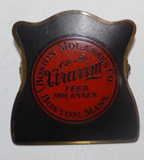 BOSTON MOLASSES COMPANY BRASS ADVERTISING CLIP. (1 of 4)