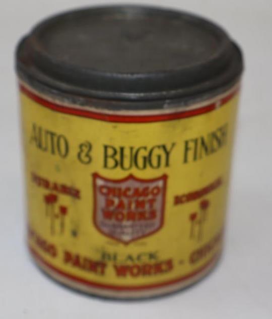 CHICAGO PAINT WORKS AUTO & BUGGY FINISH ONE PINT CAN. (1 of 2)