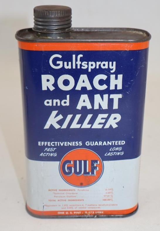 GULF GULFSPRAY ROACH & ANT KILLER ONE PINT CAN. (1 of 2)