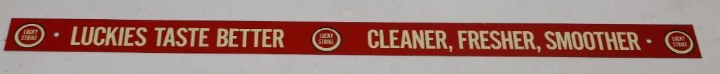 LUCKY STRIKE CIGARETTES N.O.S. TIN RACK SIGN (1 of 4)