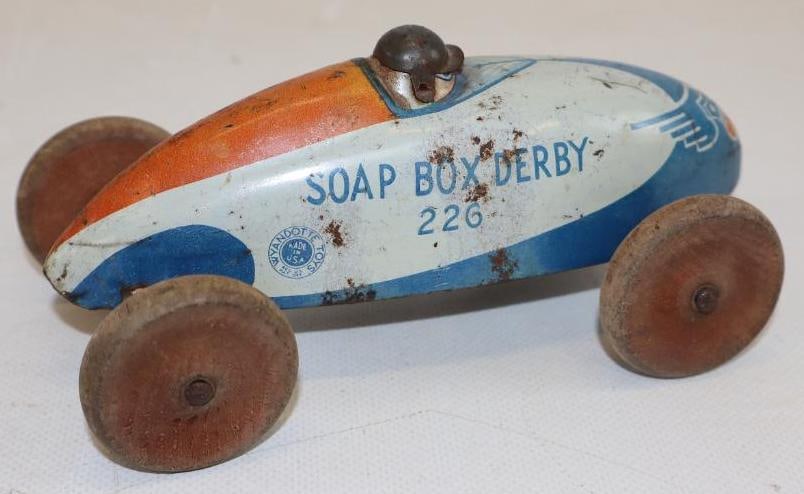 Soap Box Derby Tin Litho Toy Car Wyandotte Toys (1 of 3)