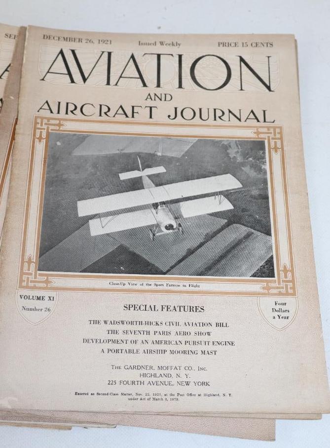 Group of 29 1920's  Aviation And Aircraft Weekly Magazines (1 of 3)