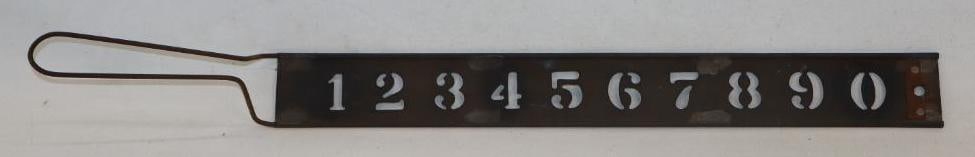 Brass Number Stencil (1 of 2)